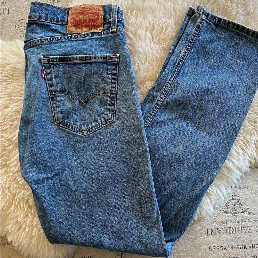 Levi's 505 Classic Straight Blue Jeans